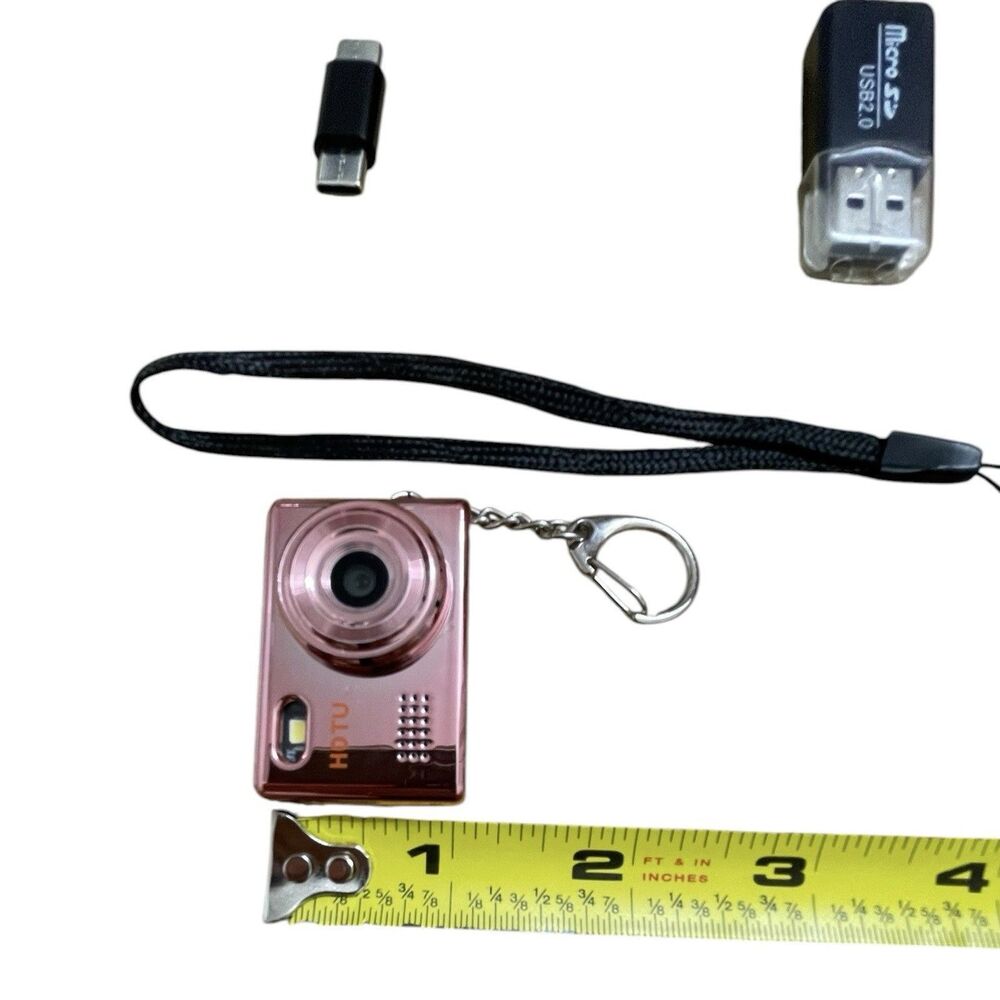 Mini Keychain Digital Camera, Y2K Pocket-Size Mini Camera, 2MP 1080P Rose Gold - Picture 6 of 6